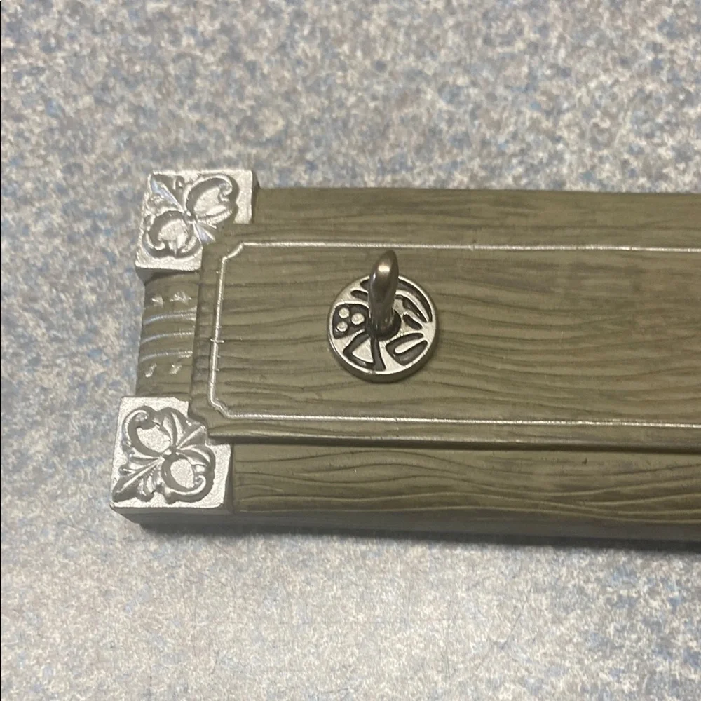 Antique Green and Silver Wall Hooks with Decorative Accents